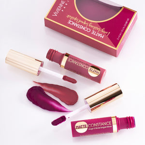 matte lipstick long lasting Matte Constance duo Vivienne Sabo| Shades 31 (cold nude) & 36 (rich purple)